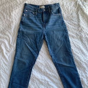 NWOT Madewell High Rise Slim Crop Boy Jean